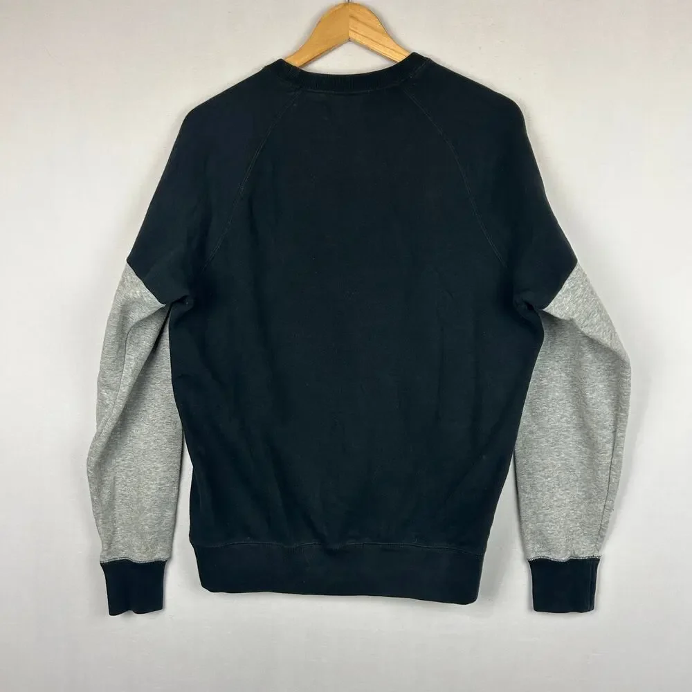 Jordan Varsity Graphic Crew Neck Sweatshirt Black/Grey 724503-010 Men's Size M